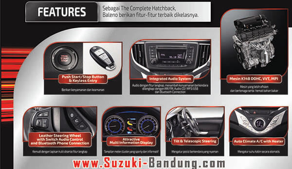 Fitur Suzuki Baleno 2017