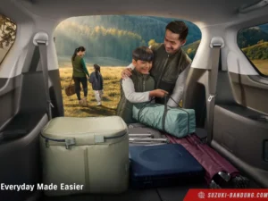 SUV Suzuki XL7 terbaru menampilkan desain gagah dan modern, siap untuk petualangan Anda.