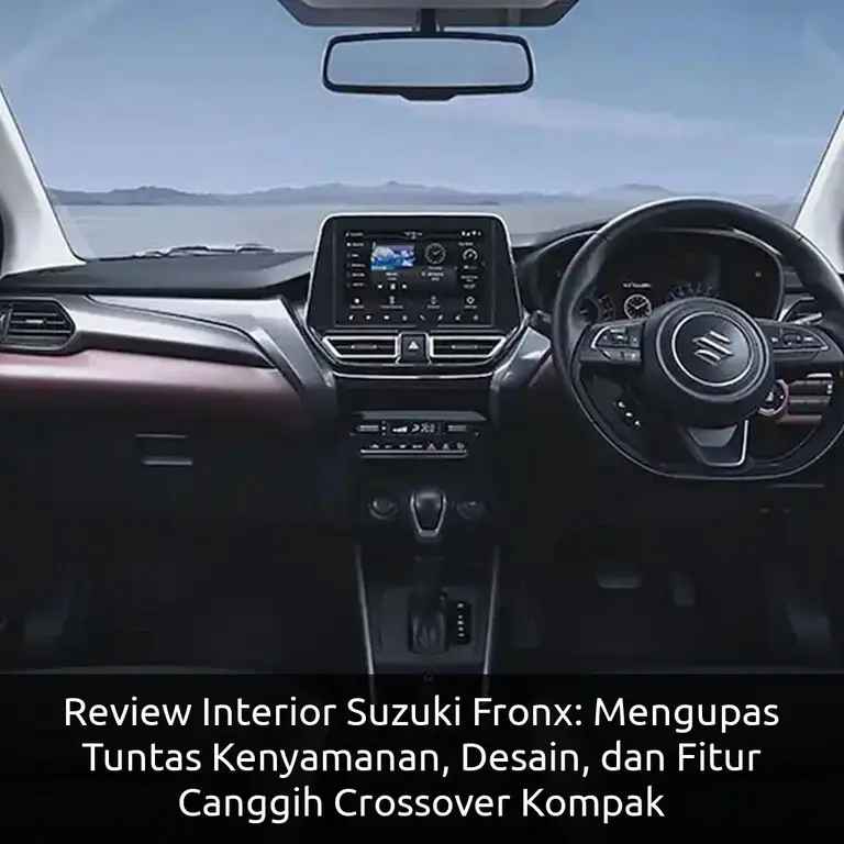 Review Interior Suzuki Fronx: Mengupas Tuntas Kenyamanan, Desain, dan Fitur Canggih Crossover Kompak