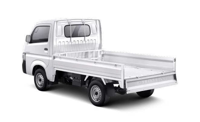 Eksterior mobil Suzuki Carry Pick Up, tampak depan-samping.