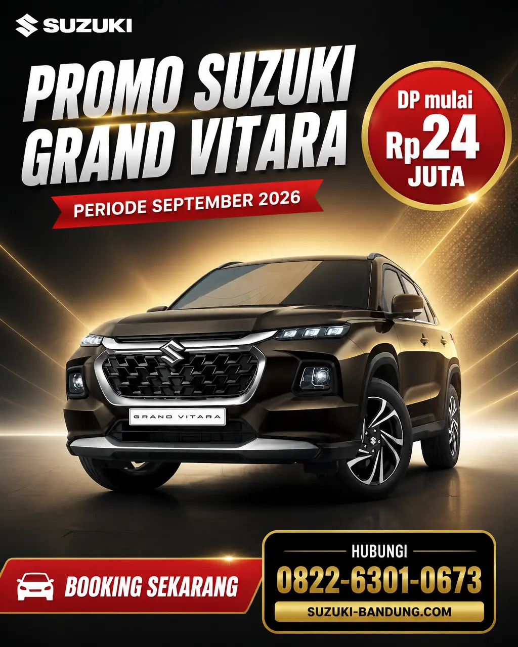 Promo Suzuki Grand Vitara DP 24 Juta di Bandung September 2026: Cicilan Ringan!