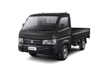 Suzuki Carry pick-up terbaru berwarna hitam.