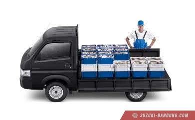 Suzuki Carry Pick Up model terbaru warna putih.