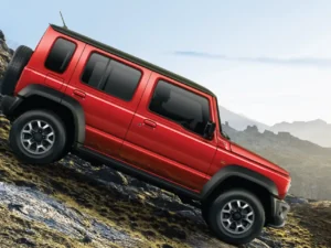 Ilustrasi sasis ladder frame Suzuki Jimny yang kokoh, menunjang keamanan dan perlindungan penumpang.